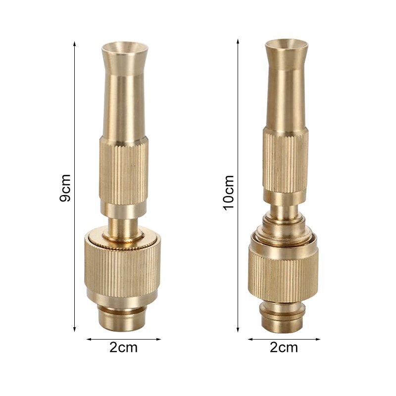 Spray Nozzle Water Gun Brass High Pressure Direct Spray Sprinkler Quick Connector Garden Hose Adjustable Pressure Washer