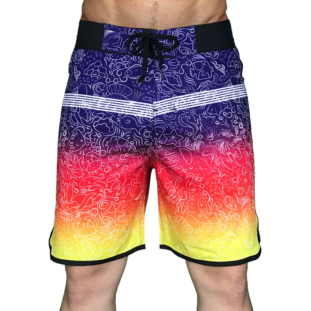 Mannen Strand Shorts, Zomer Zwembroek Mannen Zwembroek Sneldrogend En Ademend, Losse Print, elastische, Casual Shorts: 1 / 30