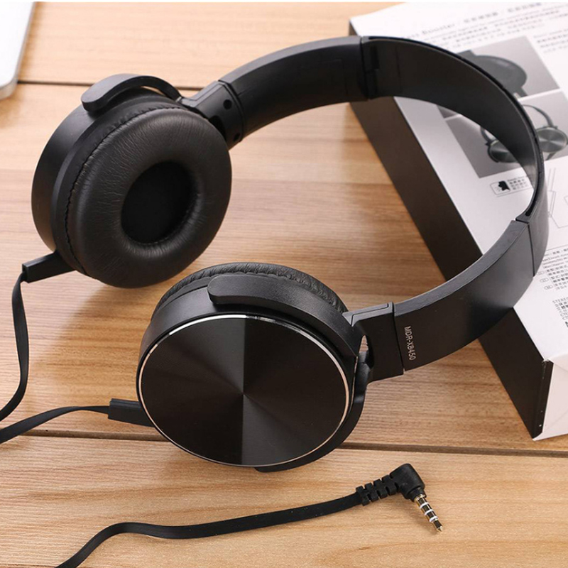 PUJIMAX Game słuchawki z mikrofonem Audio Stereo redukcja szumów na ucho przewodowy zestaw słuchawkowy 3.5mm do komputera Tablet z funkcją telefonu Laptop Music: Black