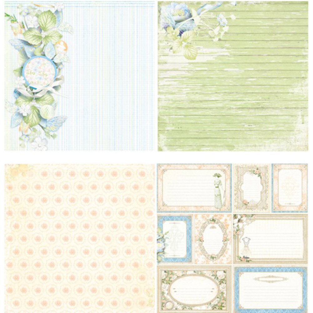 Pack of 24 Scrapbook Paper DIY Decorative Background Backing Paper Pads for Scrapbook Greeting Card Album Box
