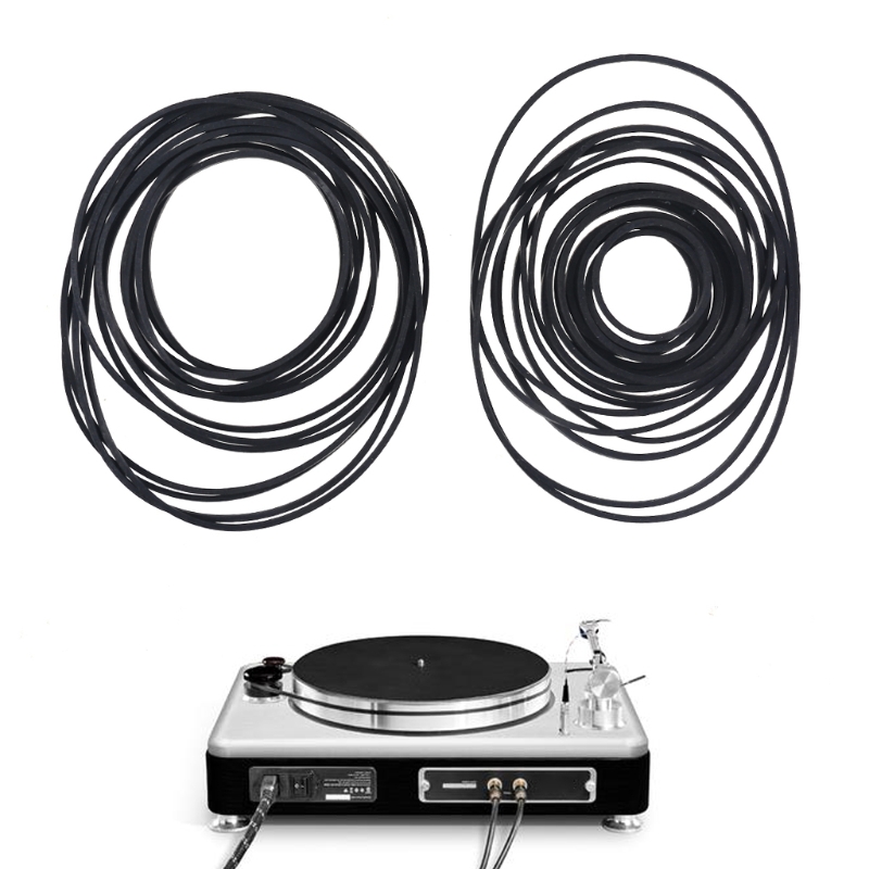 10 Uds. De correas universales para máquina de cinta de Cassette de 1,5mm, surtido de correas de goma cuadradas comunes para grabadoras de CD y DVD Walkman