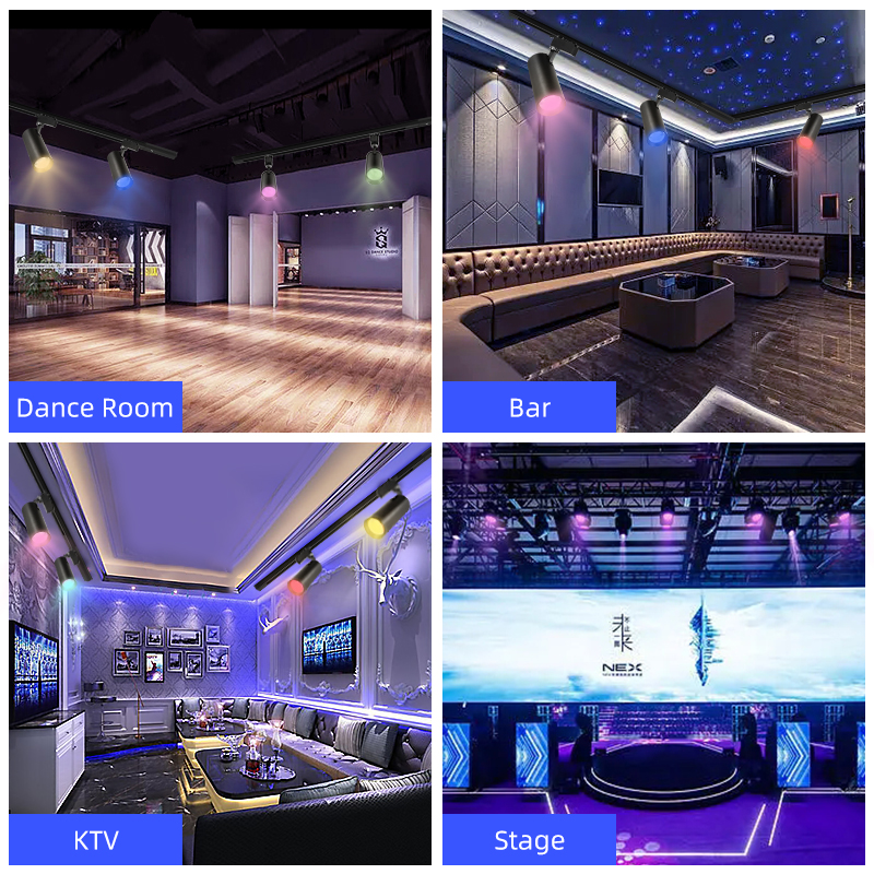 RGB Schiene Beleuchtung LED Neon- LED Stelle Bühne Lichter Leuchte Decke Lampe für Zimmer Dekor Disko Bar Bekleidungsgeschäft Schienen Licht einstellen