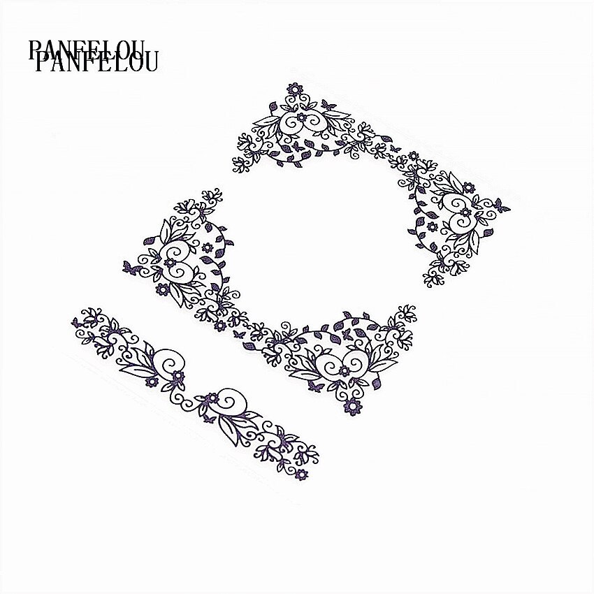 PANFELOU Easter Flower crown Embossing folders Plastic For Scrapbooking DIY Template Fondant Cake Photo Album Card Making