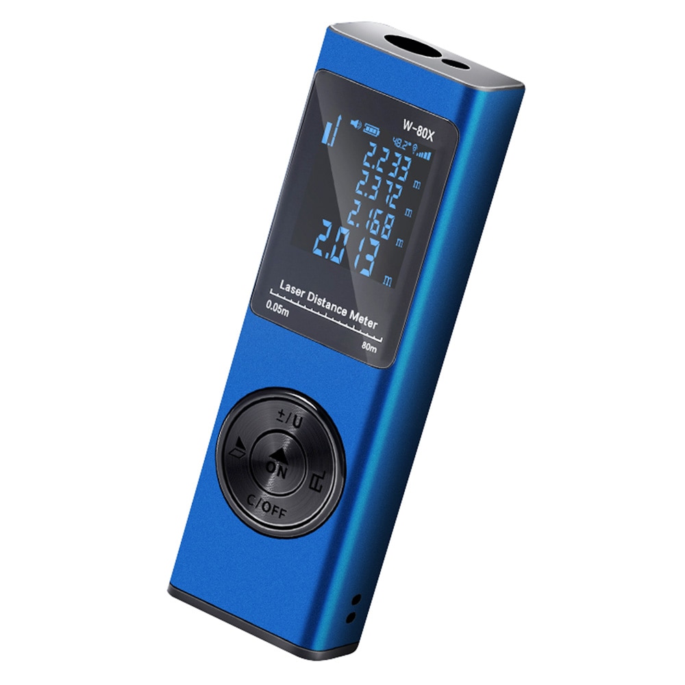 Handheld Rangefinder Digital Mini Distance Measuring Meter Electronic Space Measurement Device for Area Volume Distances