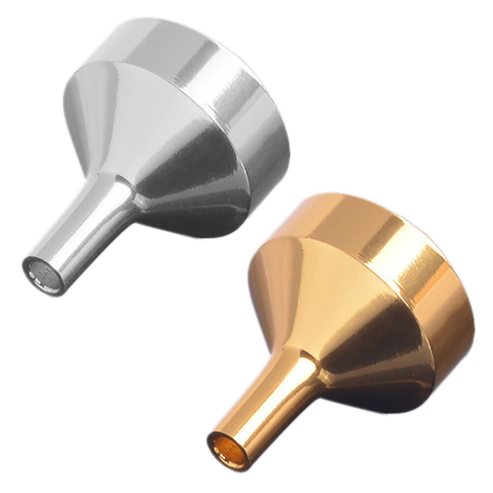 Aluminum Metal Tiny Small Funnel Pipette for Filling with Funnel Minature Funnel for Perfume Atomiser and Essential Oil