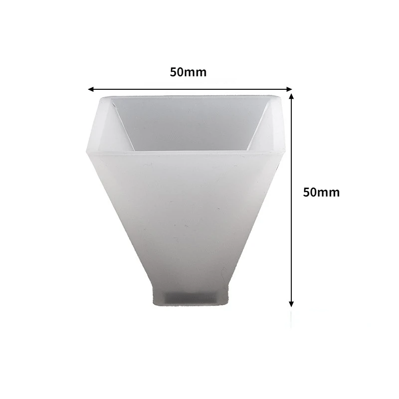 Moule pyramide 3D en Silicone, pour bricolage, cristal UV époxy, cône triangulaire cubique, décoration de la maison, Arts et artisanat pour modèle en résine: Rouge