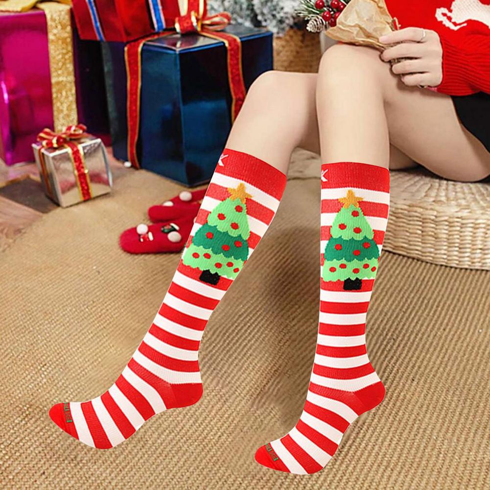 Damessokken winter warme kleurrijke kerst serie katoenen kawaii sokken grappige vrolijke persoonlijkheid heren lange sokken sok