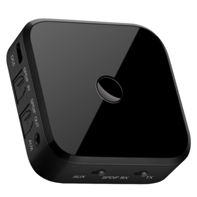 Adaptador inalámbrico HIFI con Bluetooth, transmisor y receptor de Audio de 3,5 Mm, fibra óptica Spdif para Smartphone, PC, TV y auriculares: Default Title