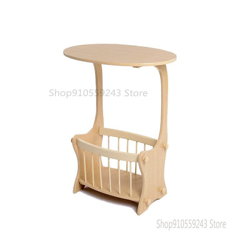 Solid Wood Side Table Telephone Table Magazine Table Simple Mini European-style Bedside Table Storage Storage Sofa Side Table Sm