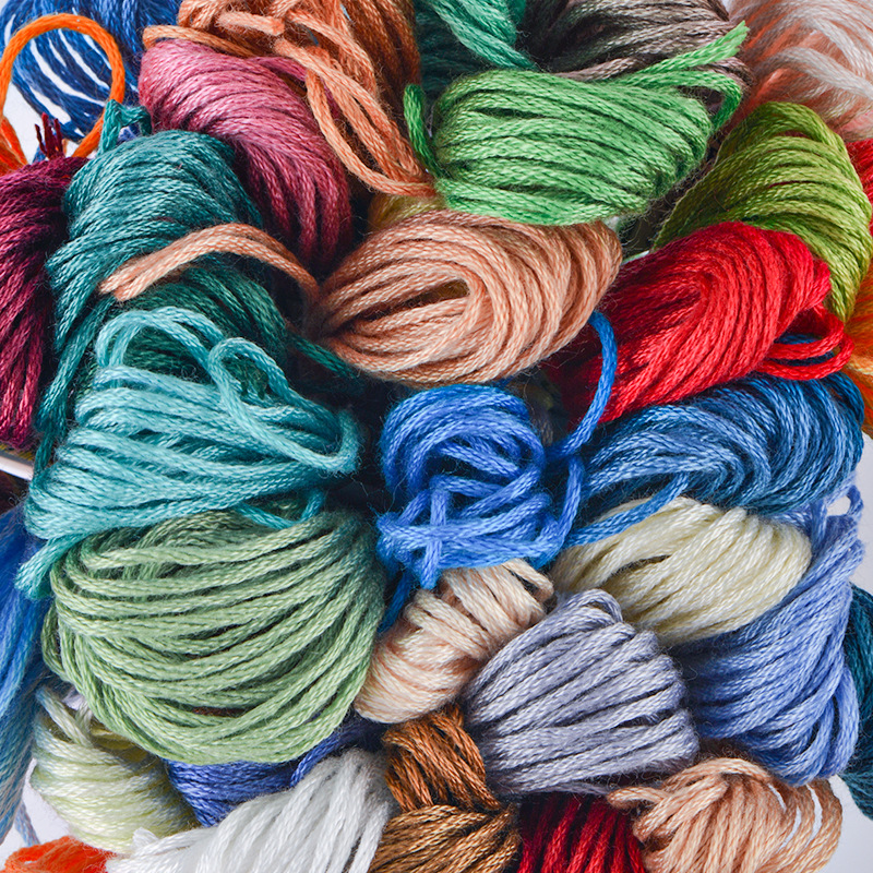 Wysokiej jakości 100% bawełniana nić robić haftu krzyżykowego niemowlę niebieski 162 312 322 334 775 803 813 825 826 827 3325 3755 3756 3841