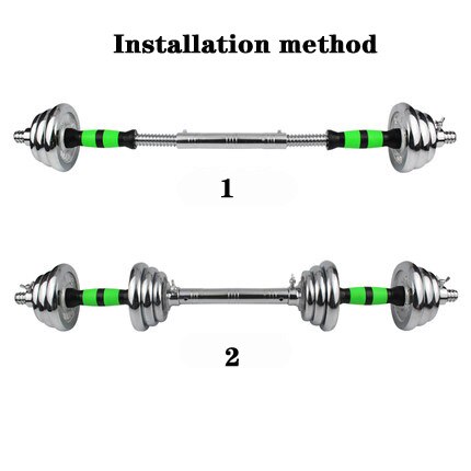 Biela de mancuernas de 25mm, Conector de mancuernas variable de 20/30/40/60 cm, barra de Mancuernas
