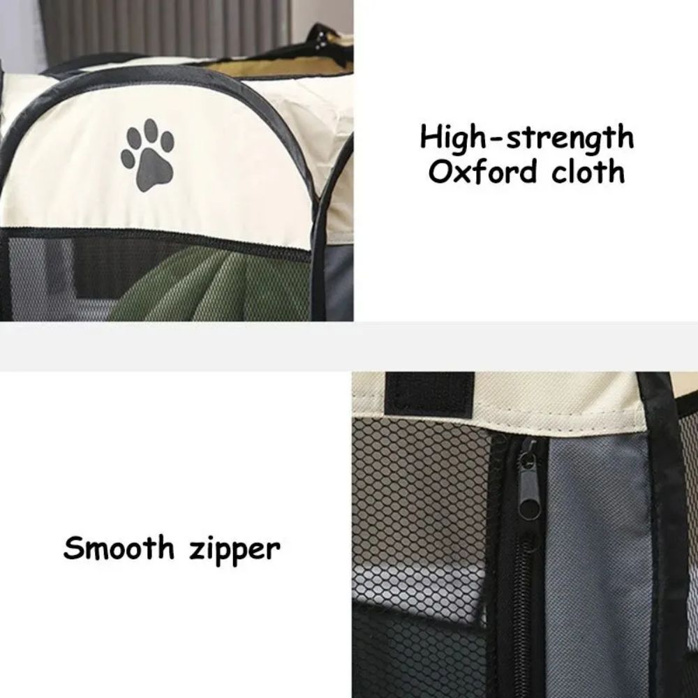 Tienda para mascotas plegable portátil, perrera, valla octogonal, refugio para cachorros, fácil de usar, fácil operación al aire libre, jaulas grandes para perros, vallas para gatos