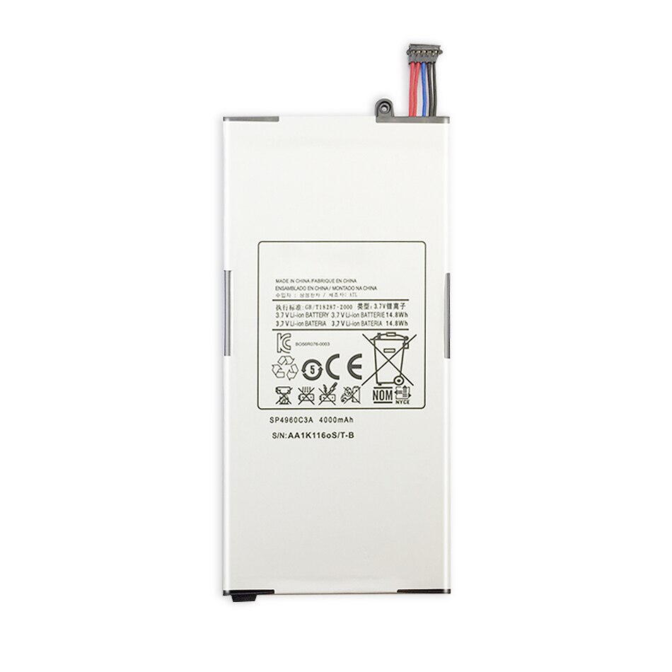Tablet Battery For Samsung Galaxy Tab P1000 P1010 GT-P1000 4000mAh SP4960C3A with Track Code