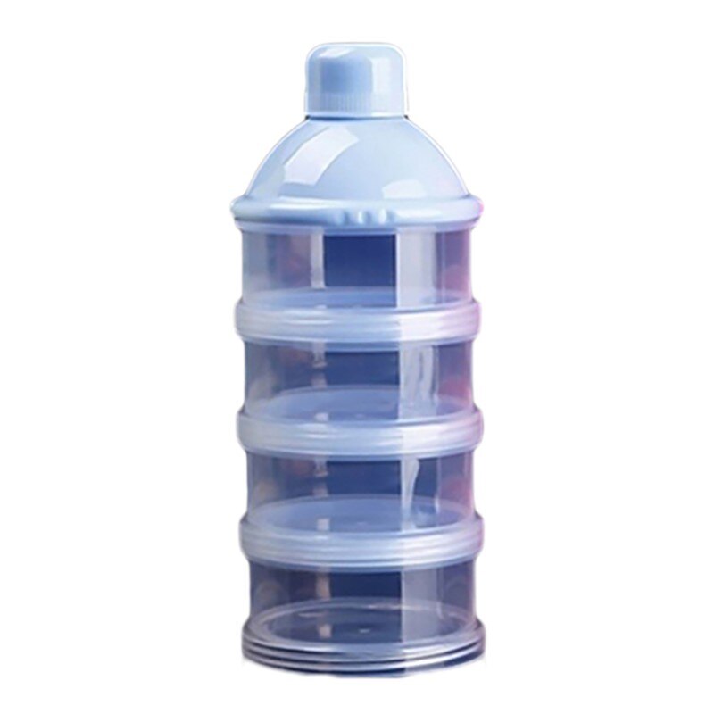 Tragbare Neugeborenen Baby Milch Pulver Spender Reise freundlicher Baby Fütterung 4 Schichten Milchpulver Spender Flasche Lagerung Container