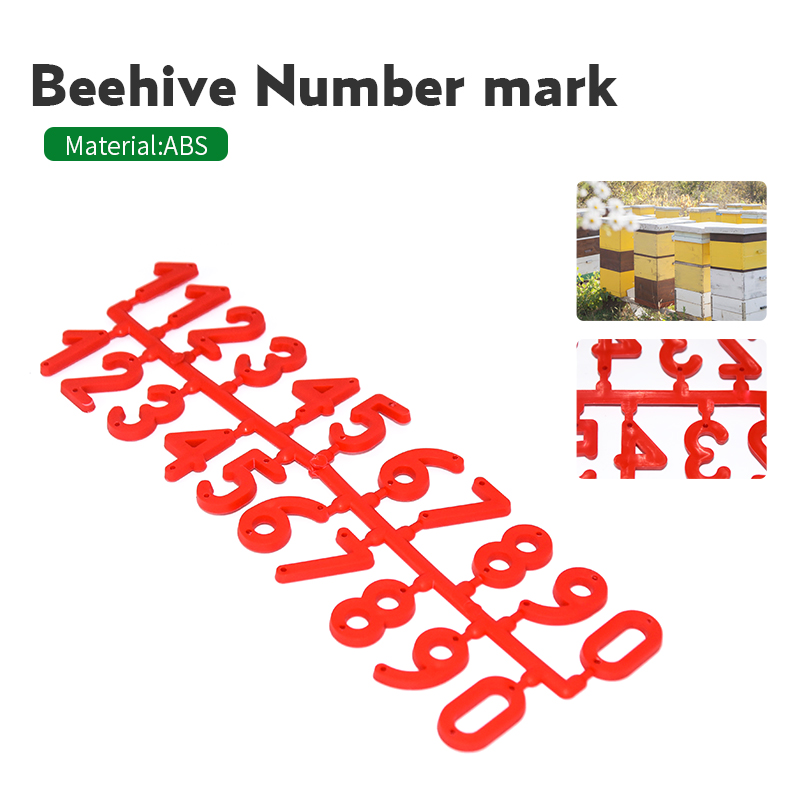 Apiculture 3PCS/Pack Plastic Beehive Digital Number Box Sign Frame beekeeping equipment tool Marking Board