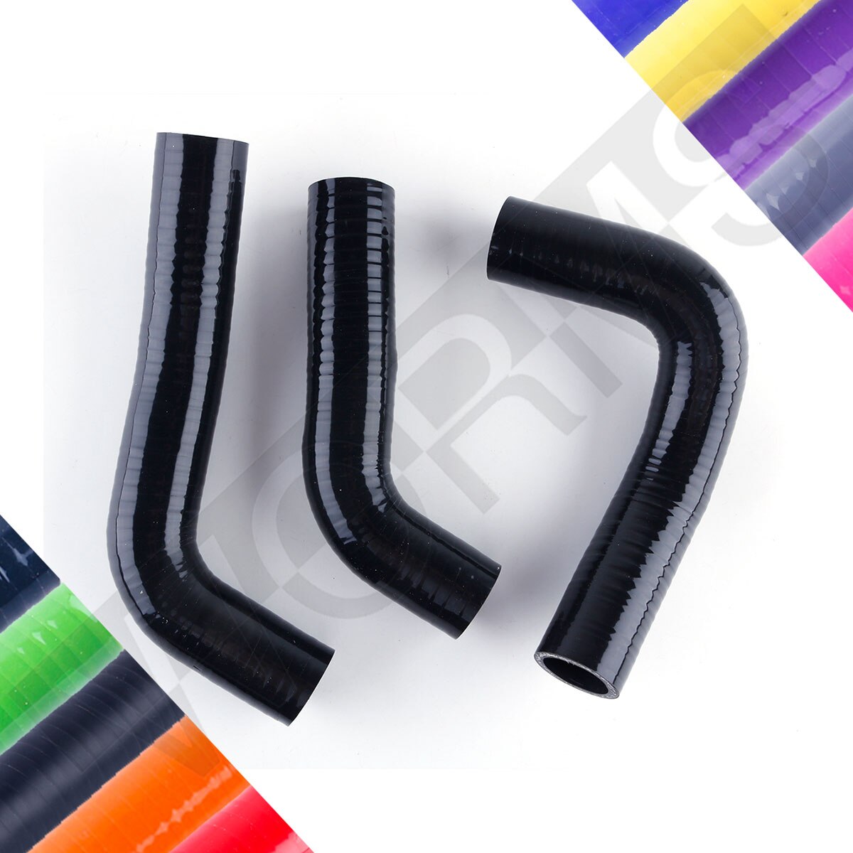 1989-1998 Mazda Miata MX5 MX-5 ND 1.8L Refrigerante Mangueira Do Radiador Silicone Kit 1990 1991 1992 1993 1994 1995 1996 1997: Black