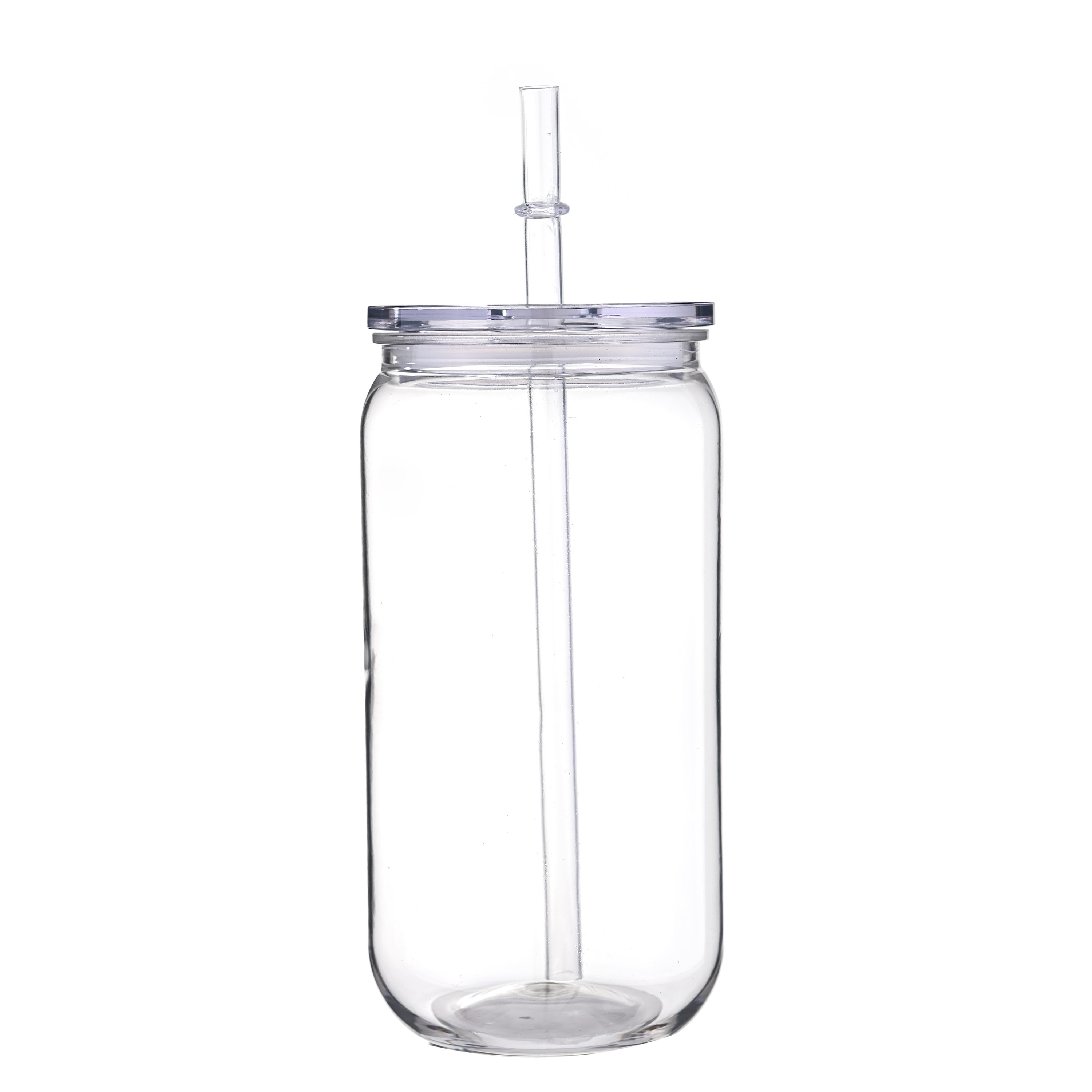 16oz kleurrijke deksel transparante plastic beker met deksels en rietjes vervangende deksels voor blikvormige ijskoffiekopjes schattige beker: violet