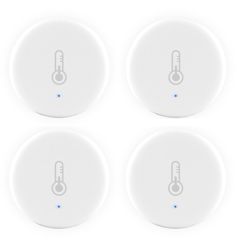 Tuya/SmartLife App ZigBee Smart Temperature And Humidity Sensor With Zigbee Hub Home Security Via Alexa Google Home Smart Home: 4 pcs