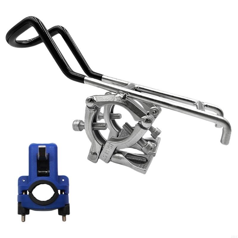 Fiskestangsholder rustfrit stål fiskestangsbeslag både fiskestangklemmeholder både monteringsbeslag: Blå