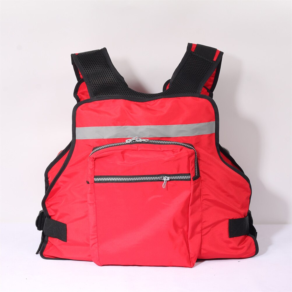 Chaleco salvavidas ajustable para adultos, salvavidas seguro para navegar, Kayak, canoa, pesca con mosca, ayuda acuática, con múltiples bolsillos