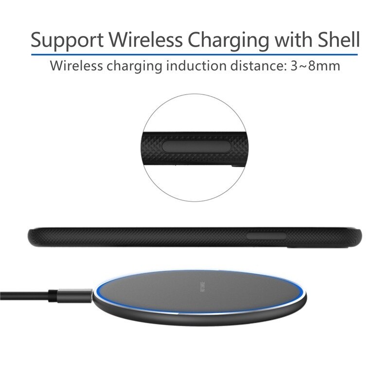 Qi Wireless Charger Pad For iPhone 11 Pro XS MAX XR X 10W Fast Charge Wireless Charging For Samsung S20 Note 20 Ultra S10 Plus