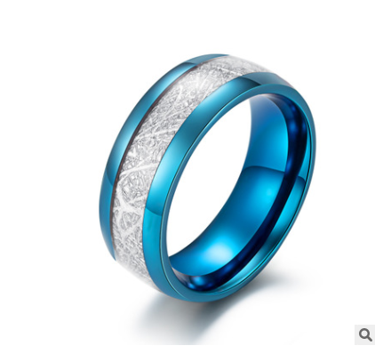 05 Silk Grain Stainless Steel Ring For Men Women Jewelry: 9 / WHITE