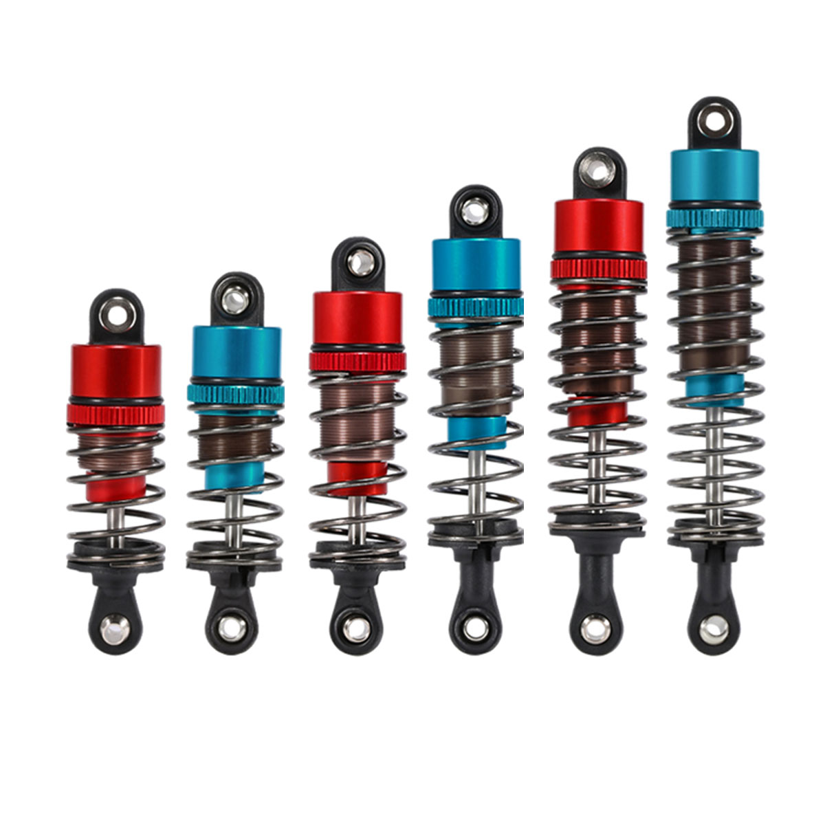 Amortiguador lleno de aceite roscado de 52-120mm para 1/10 RC Truggy Buggy en coches de derrape de turismo por carretera LC Racing Absima piezas de mejora