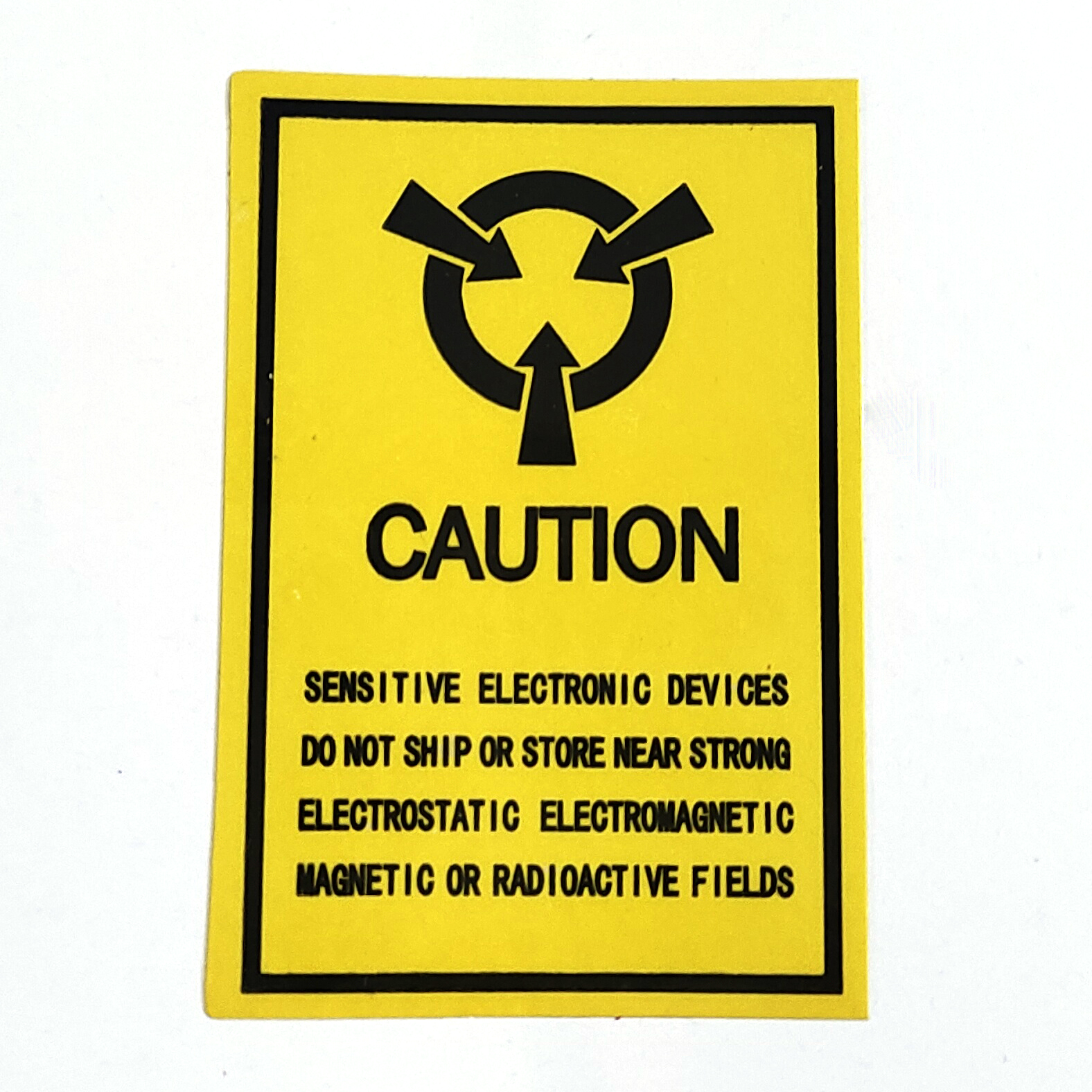 420pcs 27x40mm CAUTION SENSITIVE ELECTRONIC DEVICES Equipment Storage Safety Reminder Handling Warning Label Sticker