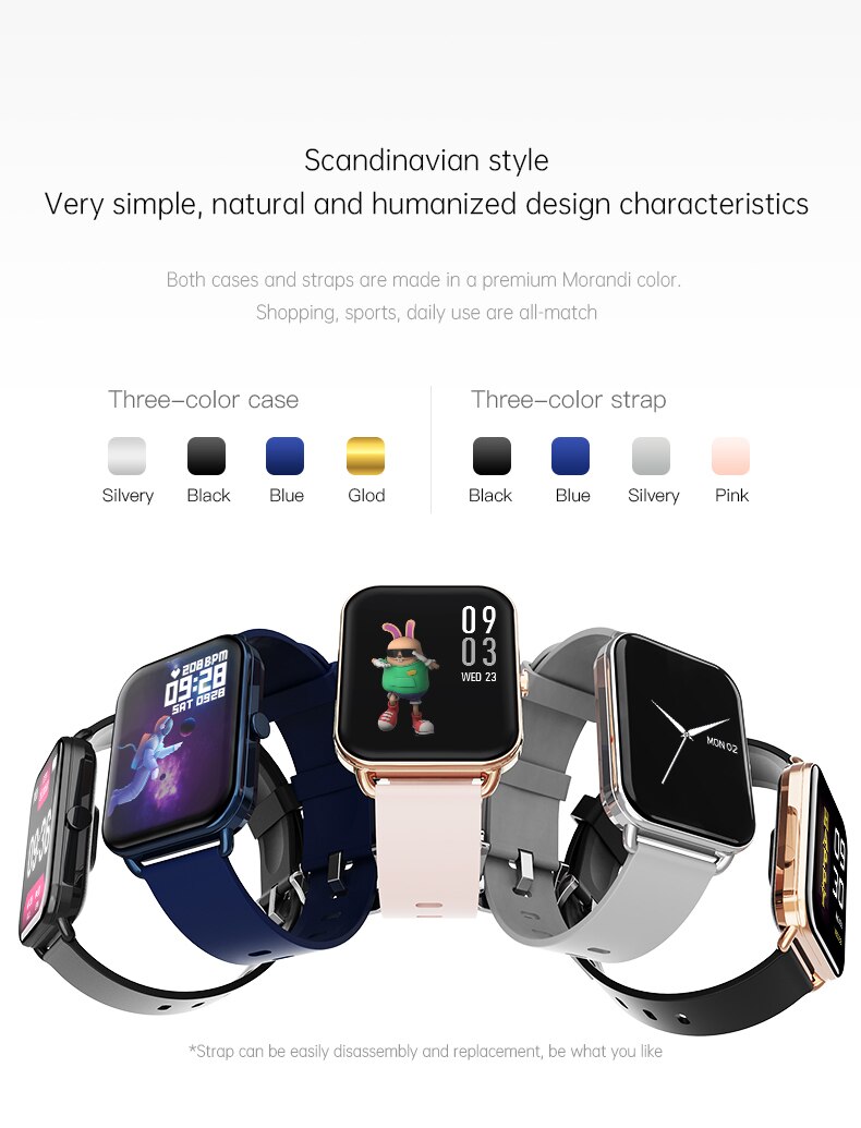 Smart Horloge Mannen Vrouwen Smart Horloge Telefoons Fitness Tracker Hartslag Bloed Slaap Monitor Fitness Horloge Voor Iphone Samsung Android