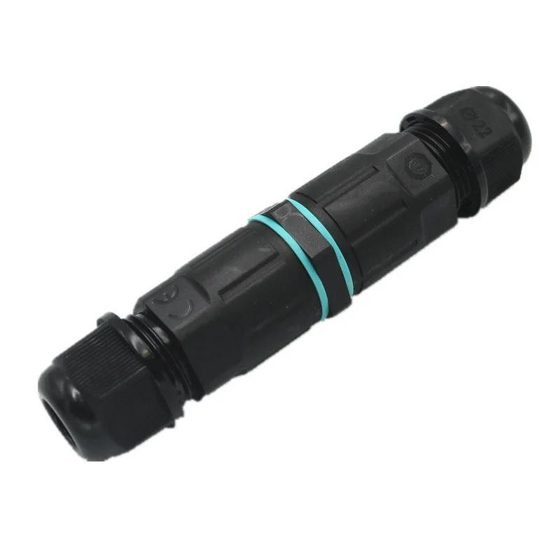 Kabelkontakt 3 4- polig ac dc elektrisk vattentät kontakt 250v 4-6.5mm kopparkoppling utomhus kabelkontakt kopplingsdosa
