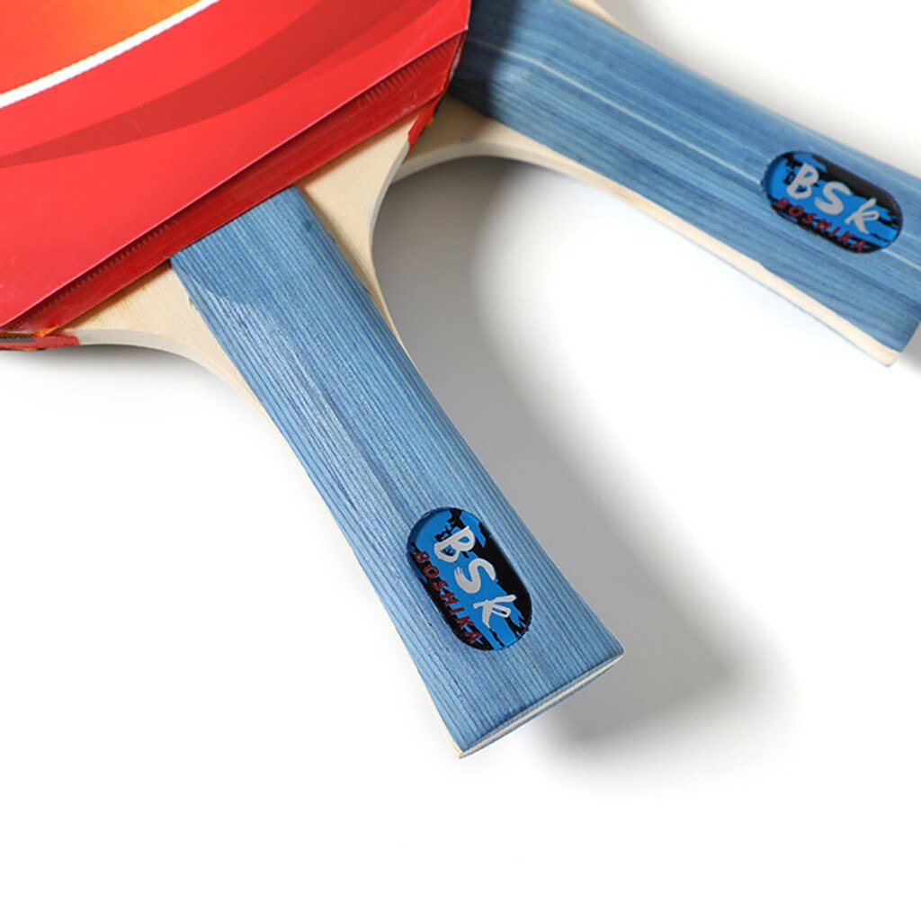 Indoor 2 Player Table Tennis Racket 2PCS Paddle Bat 3Balls Set Double table tennis suit indoor sports#30