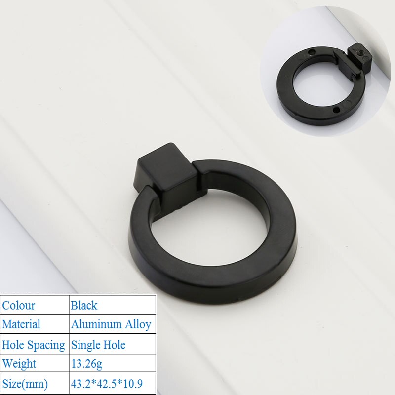 Zwarte Amerikaanse Aluminium Legering Deurgrepen Garderobe Lade Pull Keukenkast Knoppen Voor Meubels Handvat Hardware Accessoires: 9031