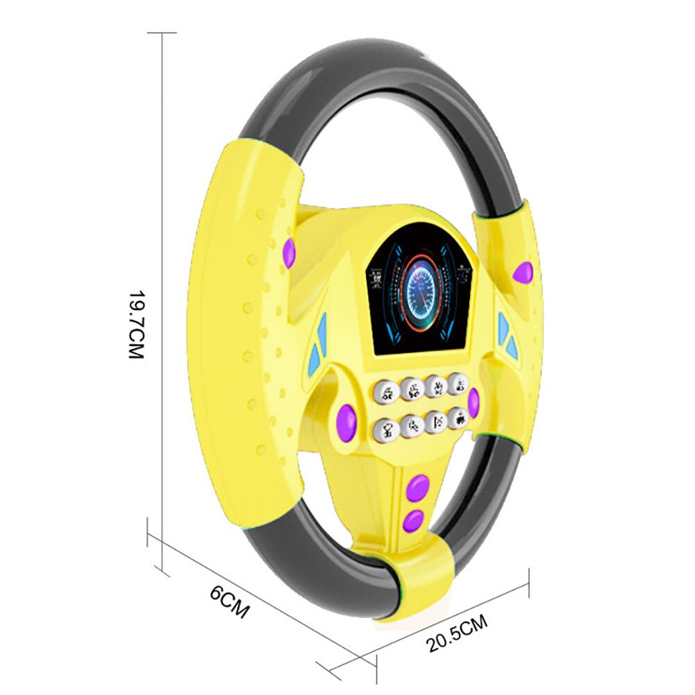 Small Steering Wheel Toys Simulation Copilots Simulated Steering Toy Wheel Early Education Sounding Toy Kid Toys