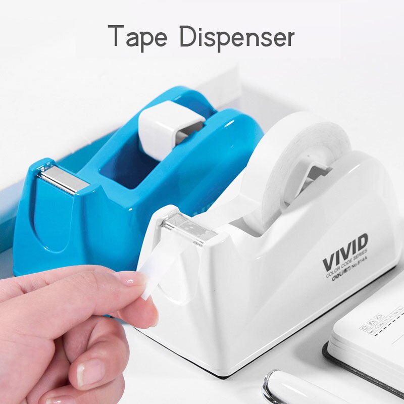 Suporte de Fita dispensador de fita dos artigos de papelaria para material escolar Portátil Assento Fita do Cortador de Fita Adesiva Scotch Fita ferramentas de escritório