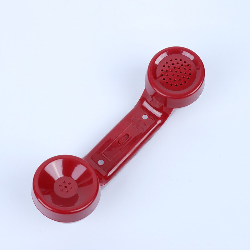 Red Landline Phones for Home Office Hotel School Corded Single Line Heavy Desktop Basic Telephone for Seniors Retro Old Phone