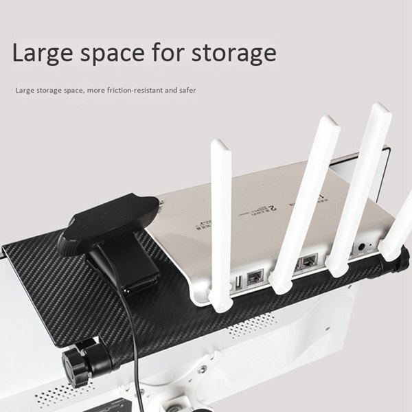 Adjustable Sn Top Shelf Display Shelf Computer Monitor Riser Desktop Stand TV Rack Storage Desk