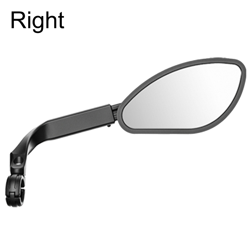 MTB Road Bike Handlebar Side Safety Rear View Mirror Bicycle Stainless Steel Lens Mirror 360 Degree Rotate