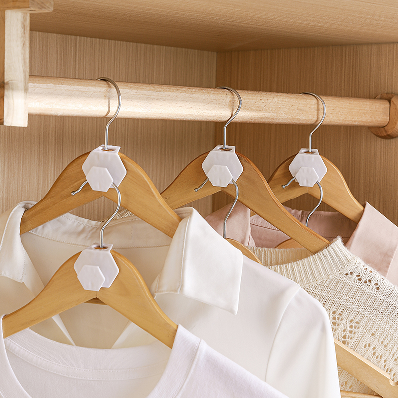 Hak robić wieszania ubrań, oszczędzający miejsce w szafie, umożliwiający układanie w stosów, haczyki na ubrania robić użytku domowego, wzmocnione złącze wieszaka.