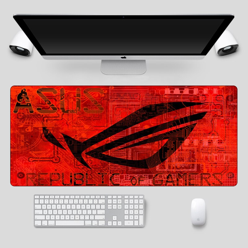 90x40cm grande ASUS Gaming Mousepad república de Gamers teclado almohadilla bloqueo borde goma ordenador portátil Escritorio mat