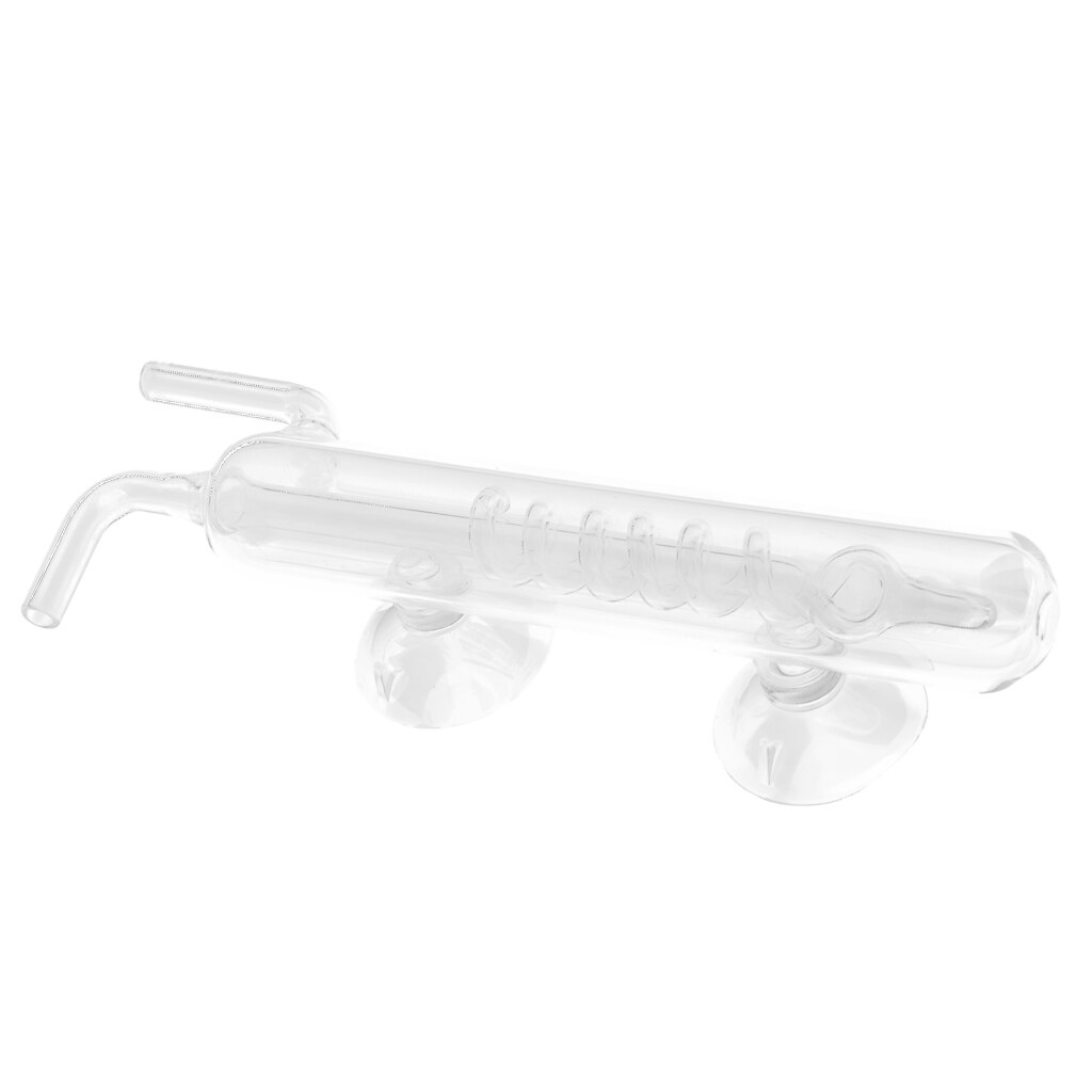 Transparent Aquarium Tank CO2 Diffuser Bubble Counter Carbon Dioxide - Spiral,