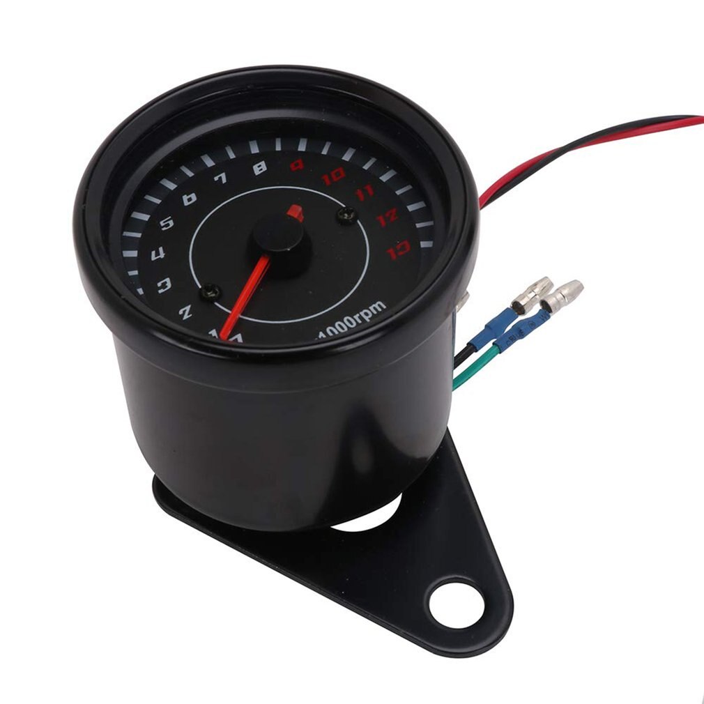 Universal 13000 RPM Motorcycle Tachometer Electronic Tach Meter Speedometer Gauge LED Backlight Motorcycle Tachometer Meter