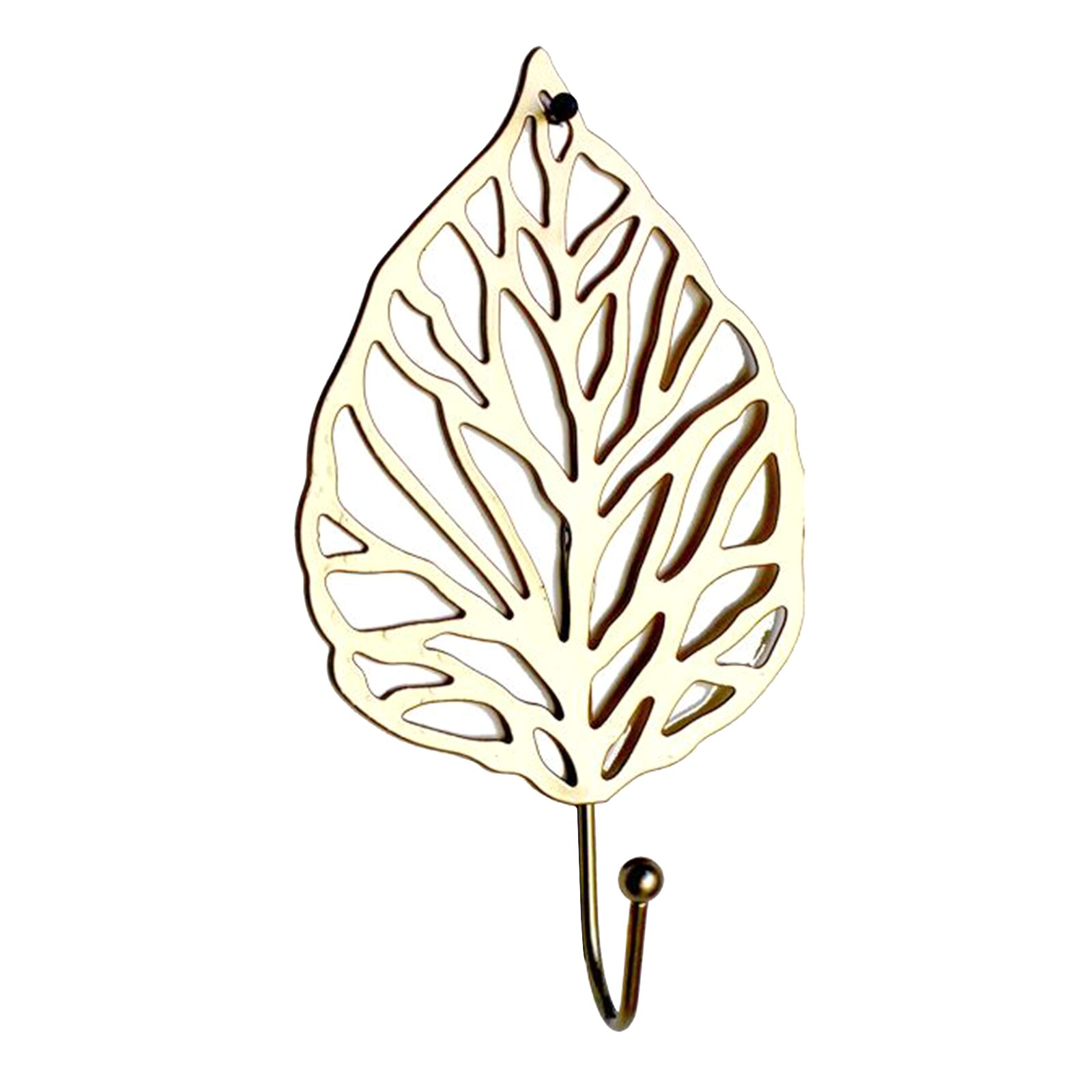 Gold Leaf Wall Hook Door Clothes Coat Hat Wall Hanger Kitchen Home Towel Hooks