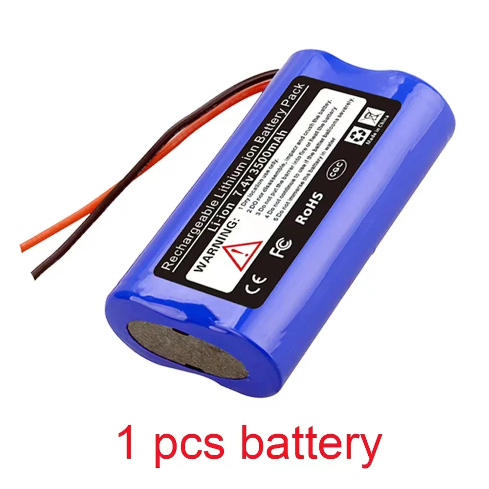 Akumulator litowo-jonowy 18650 7,4 V 3500 mAh z płytką zabezpieczającą PCB: WHITE