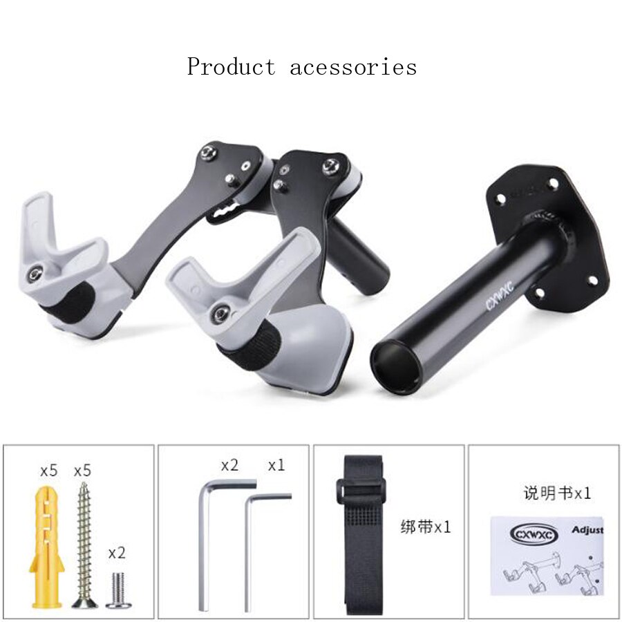 Gancho de montaje en pared para bicicleta para almacenaje, soporte Universal para garaje, accesorio duradero para ciclismo,