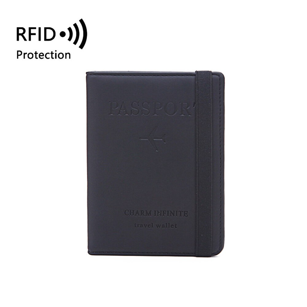 Capa para passaporte com bloqueio rfid, capa de couro com bloqueio rfid para viagem, para homens e mulheres: Color 3