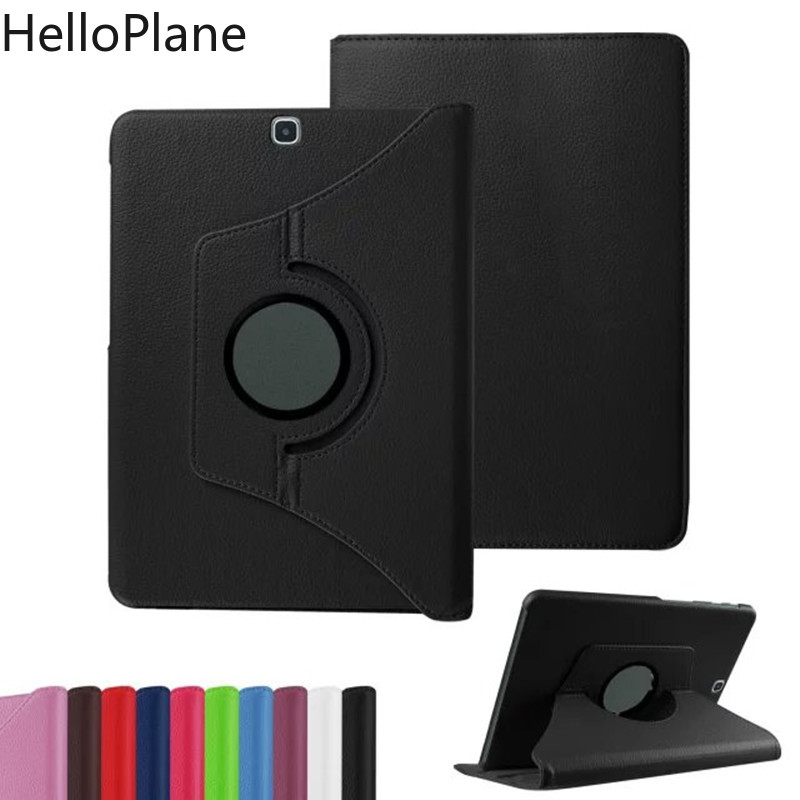 Para Samsung Galaxy Tab S2 9,7 pulgadas T810 T813 T815 T819 SM-T810 SM-T815 Tablet funda 360 soporte giratorio soporte plegable Funda de cuero