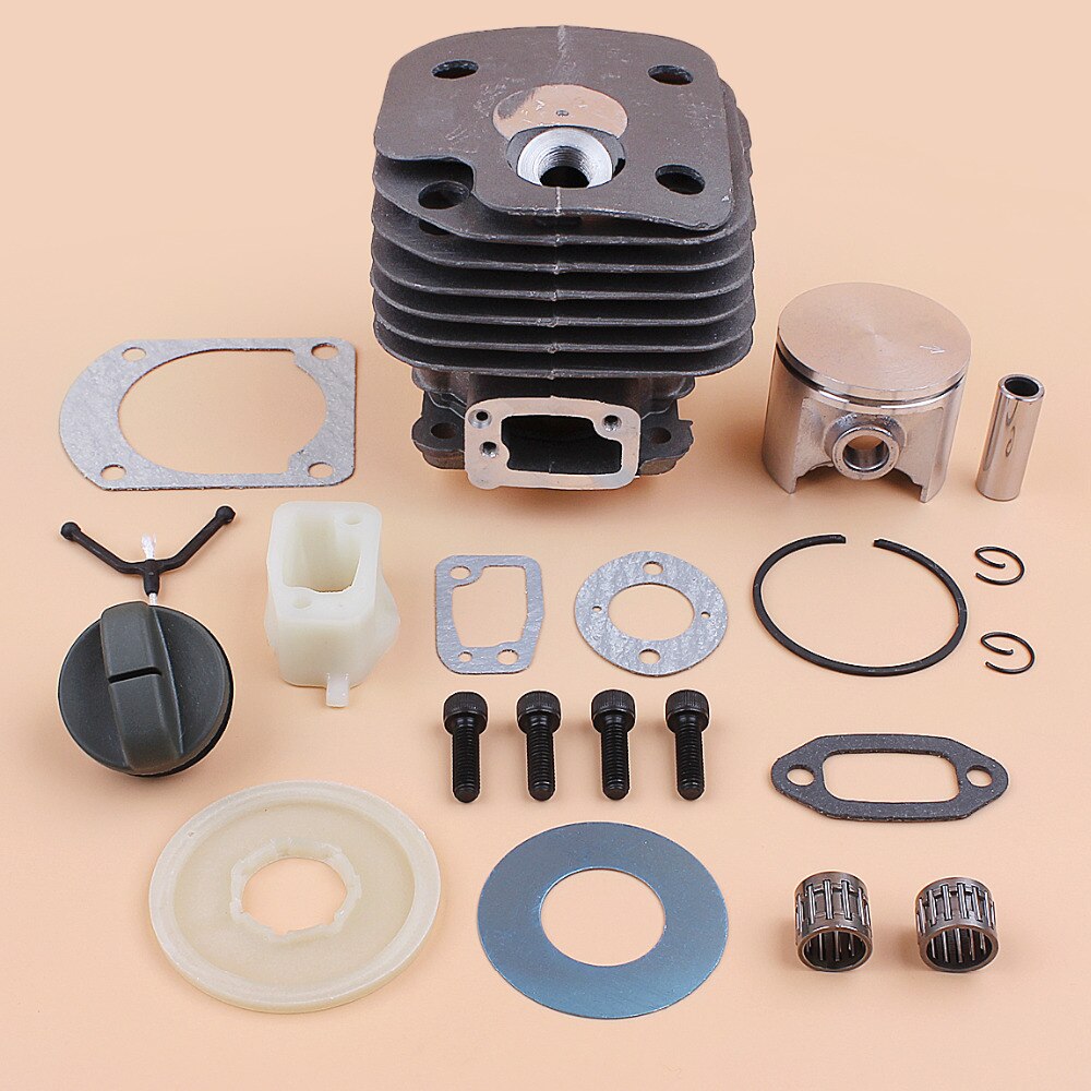 50mm motor cylinder stempel leje pakning genopbygningssæt passer til husqvarna 61 268 xp 268xp gas motorsav reservedele nikasil plade
