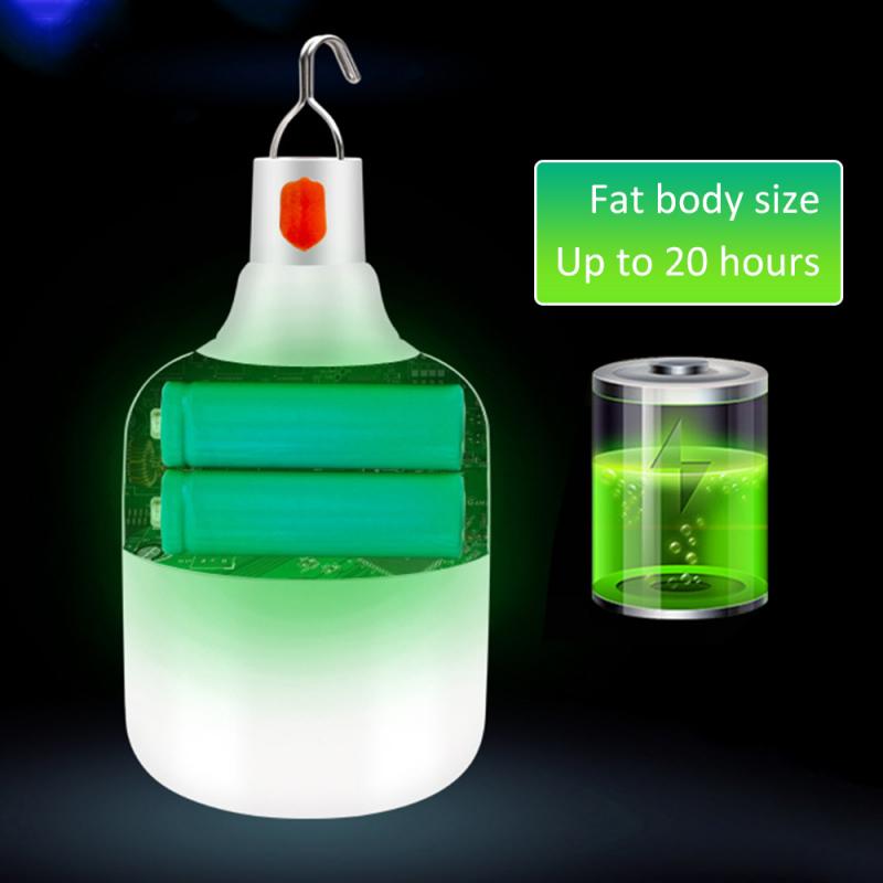 L'ampoule extérieure D'urgence Ampoule Lampe LED Super Lumineux Occultant Mobile Marché de Nuit Lumières Éclairage Portatif LED Lanternes