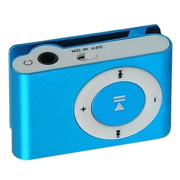 SeenDa Portable Mini Clip MP3 Muziekspeler USB MP3 Player Ondersteuning Micro TF Card Slot Snoep Kleuren Spiegel Sport MP3 speler: Blue