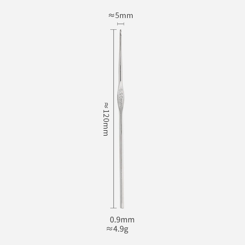 Crochets à tête unique en métal, taille 0.5mm-1.9mm, tissage de fil, artisanat, dentelle, laine, outil de besoin de CROCHET pour tricoter et accessoires: Ivoire